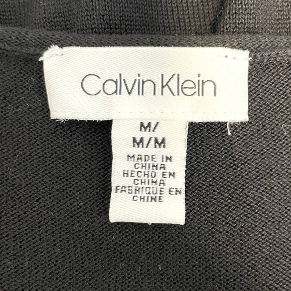 Calvin Klein Gold Stud Embellished Sweater In Black Size Medium - Picture 10 of 11